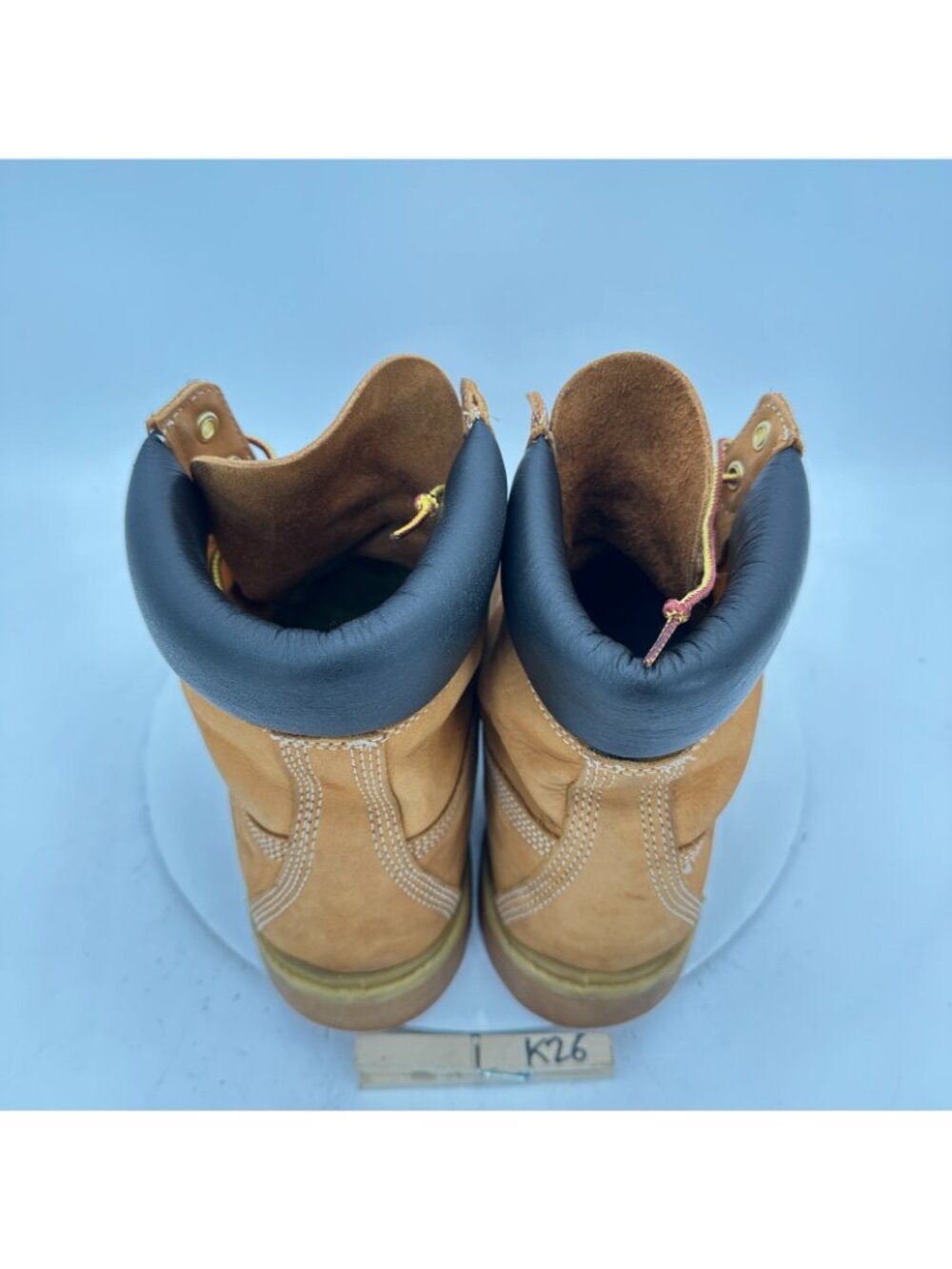 Timberland Premium 6-Inch Men Size 11.5M Wheat Nubuck Waterproof Leather Boot - Picture 9 of 11
